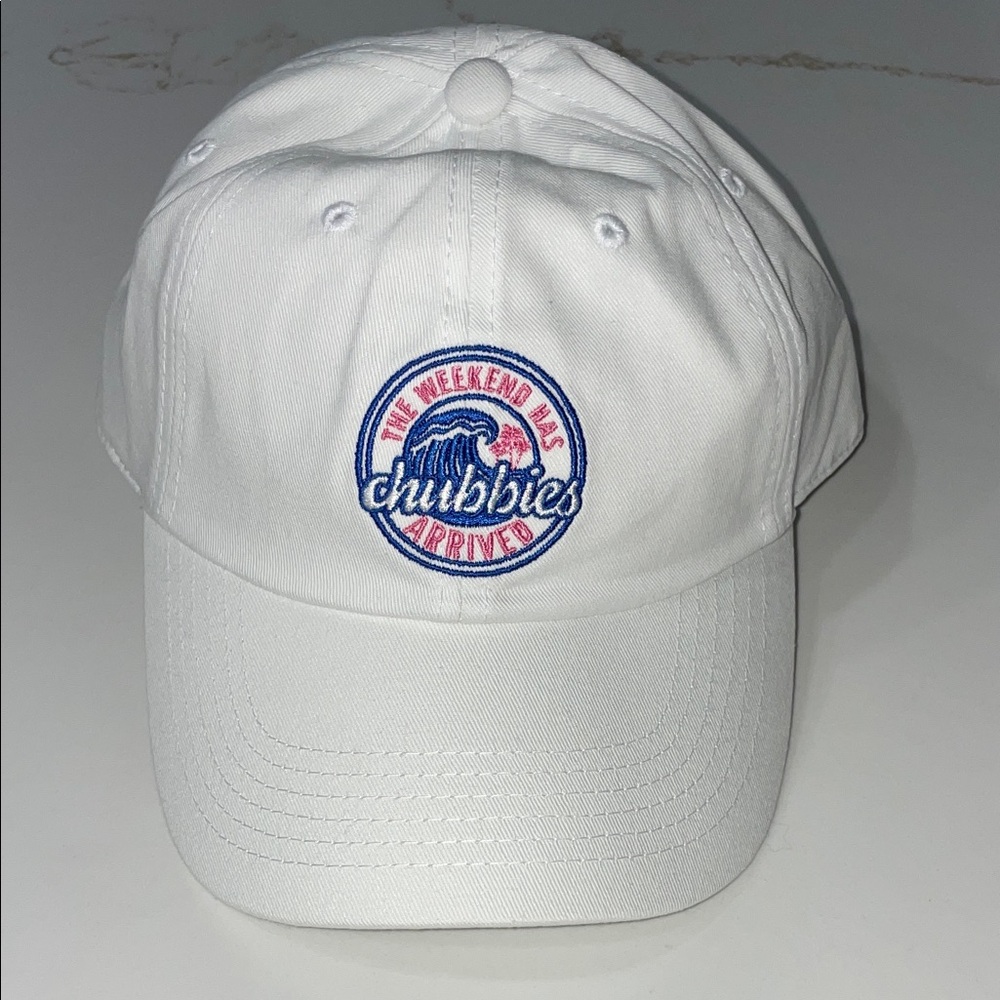 NWOT Chubbies White The Weekend Has Arrived Adjustable Hat